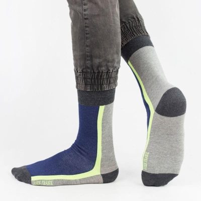 Κάλτσες-Ανδρικές-John-Frank-BORDER-Μπλε