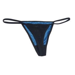 Γυναικείο Babydoll με Στρινγκ Μαύρο-Μπλε XI-VF14023BU - Image 3