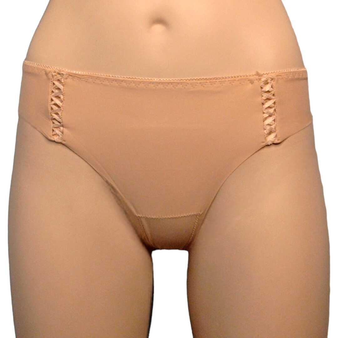 Γυναικείο-Σλιπ-Brazilian-Laser-Cut-Μπεζ-XI-H2104BE