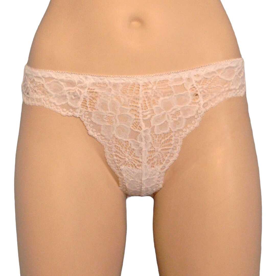 Γυναικείο-Σλιπ-Brazilian-Λευκό-με-Δαντέλα-XI-80016WH