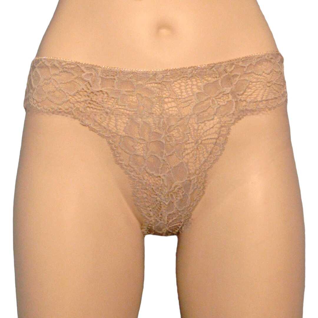 Γυναικείο-Σλιπ-Brazilian-Μπεζ-με-Δαντέλα-XI-80016BE