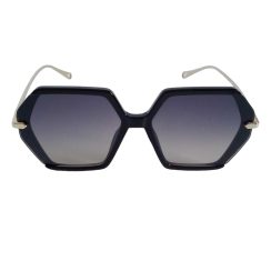 Γυναικεία Γυαλιά Ηλίου Oversize Μαύρο-Χρυσό VI-120075BL - Image 1