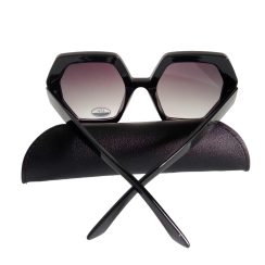 Γυναικεία Γυαλιά Ηλίου με Glitter και Κοκκάλινο Σκελετό VI-3016BL - Image 3