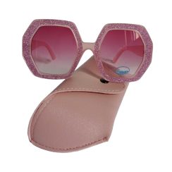 Γυναικεία Γυαλιά Ηλίου με Glitter και Κοκκάλινο Σκελετό VI-3016PI - Image 1