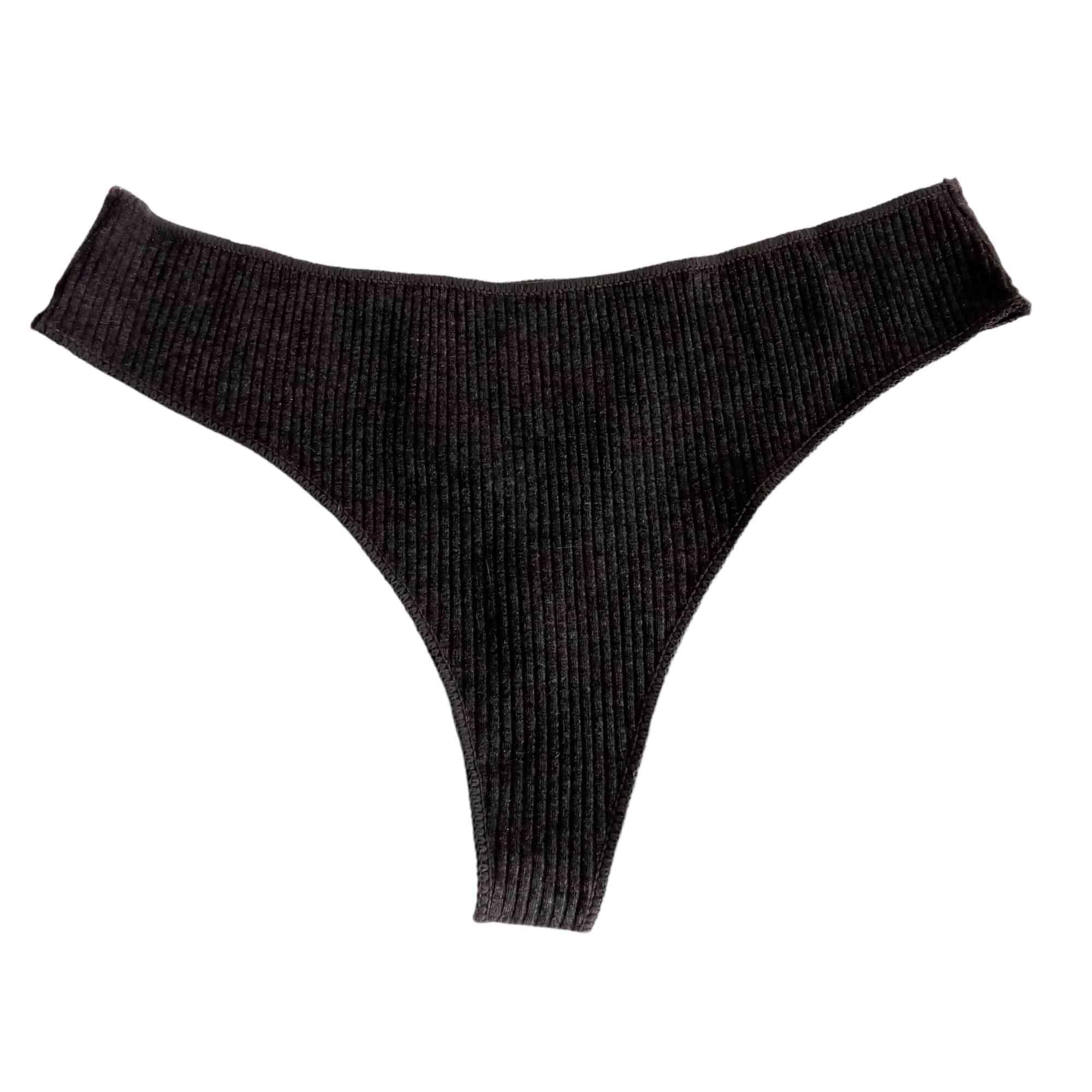 Γυναικείο_Σλιπ_String_Rip_Βαμβακερό_Ανθρακί_XI-9143AN