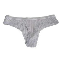 Γυναικείο Σλιπ String Rip Βαμβακερό Χρώμα Γκρι XI-6498GR - Image 2