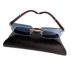 Γυαλιά Ηλίου Χωρίς Σκελετό Ορθογώνια Μπλε VI-160055BU - Image 3