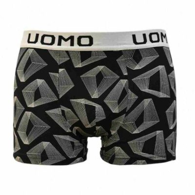 Ανδρικό Boxer UOMO Μαύρο xi-13032bl