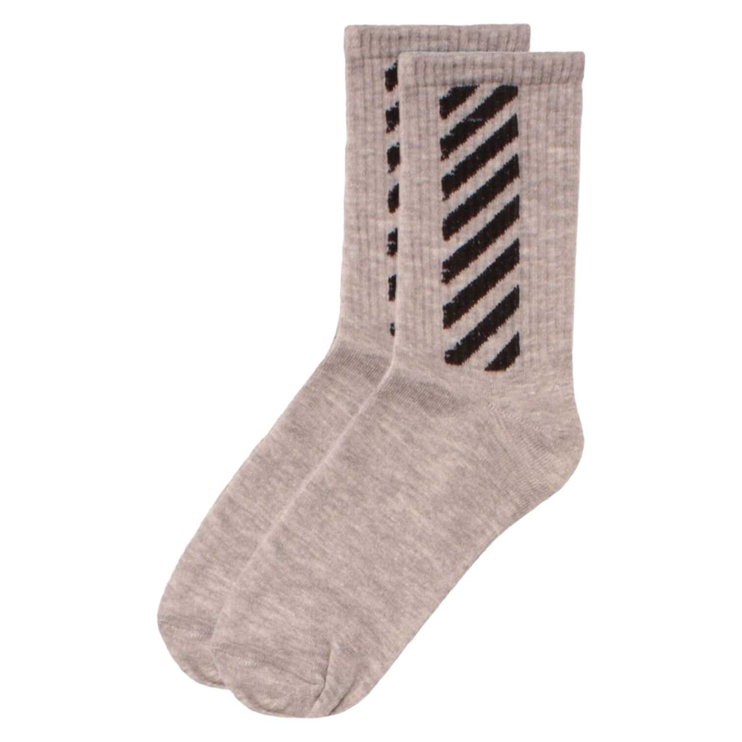 Κάλτσες Ημίκοντες Mondernity Stripes-Γκρι