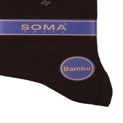 Κάλτσες Ανδρικές Bamboo Κλασσικές Soma Μαύρο BK-0001B - Image 2