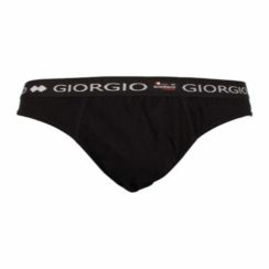 Ανδρικό Slip Mini με Εξωτερικό Λάστιχο GIORGIO Μαύρο BK-921BL - Image 1