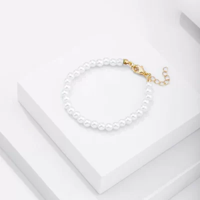 Βραχιόλι white pearls DE-BR028