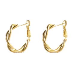 Σκουλαρίκια Κρικάκια Χρυσά Ορείχαλκου