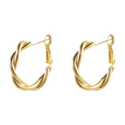 Σκουλαρίκια Κρικάκια Χρυσά Ορείχαλκου