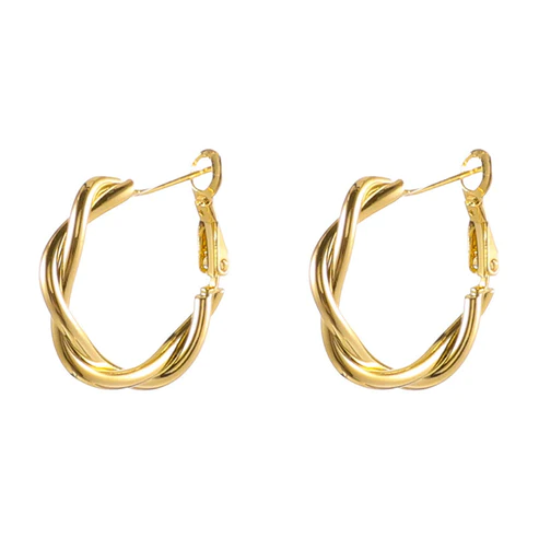 Σκουλαρίκια Κρικάκια Χρυσά Ορείχαλκου