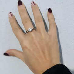Light Blue Zircon Ring