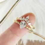 Δαχτυλίδια Σετ 2τεμ. Ορείχαλκος με Zircon DE-R139