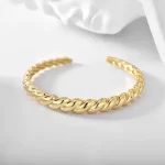 Gold Cuff bracelet DE-BR128