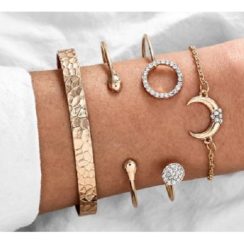 Gold steel bracelets MR-F1504