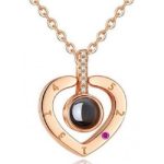 Purple crystal heart F1527