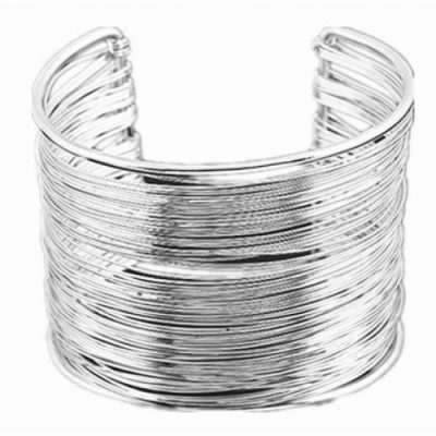 Silver Steel Cuff F1267S
