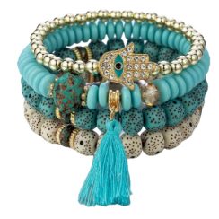 Blue White Bracelet F696
