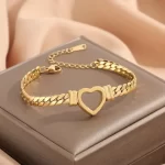 Gold-Heart-Bracelet-DE-BR113