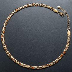 Gold-leopard-Steel-necklace-DE-NE021