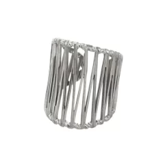 Silver steel ring PE-R1452