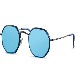 Γυαλιά Ηλίου Πολύγωνα Καθρέφτης Μπλε SO-2550