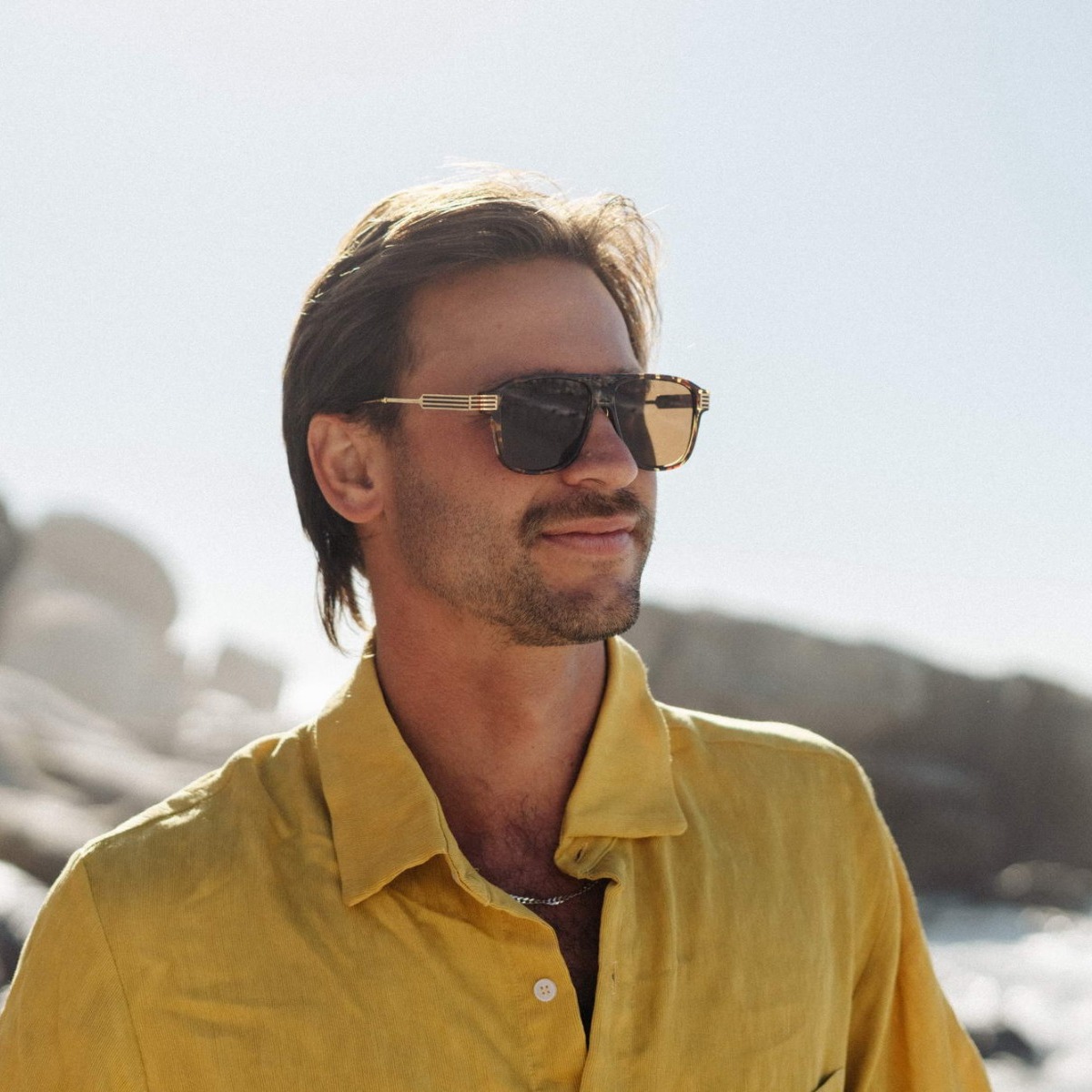 Γυαλιά Ηλίου Επίπεδα Καφέ SO-6141