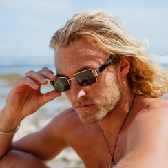 Γυαλιά Ηλίου Ανδρικά Ορθογώνια Πράσινα SO-6197 - Image 4