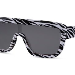 Γυαλιά Ηλίου Γυναικεία Επίπεδα Λευκό-Μαύρο Τιγρέ Eco SO-6373 - Image 2