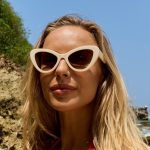 Γυαλιά Ηλίου cat-eyes Μπεζ SO-8118