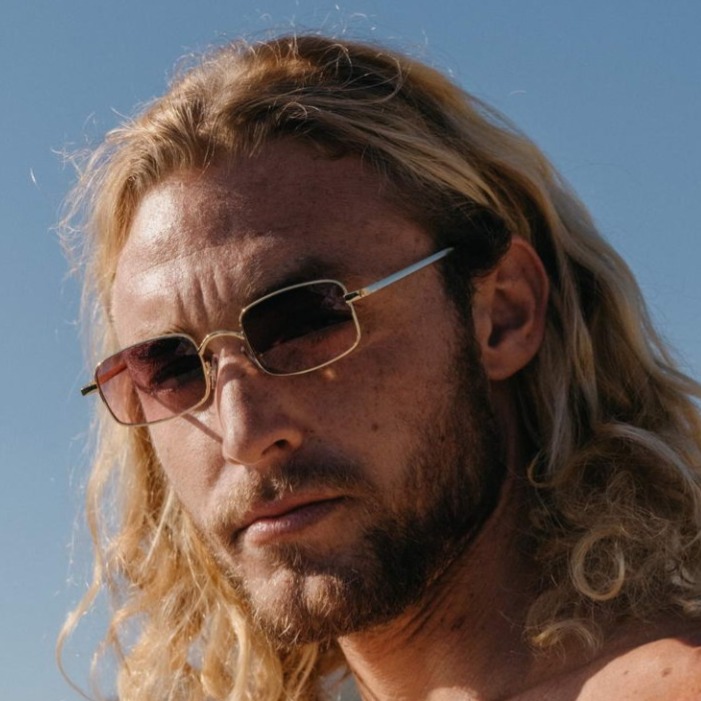 Γυαλιά Ηλίου Ορθογώνια Χρυσό Ροζ SO-8045