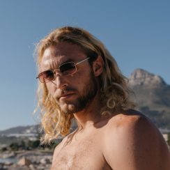 Γυαλιά Ηλίου Unisex  Ορθογώνια Χρυσό Ροζ SO-8045 - Image 4