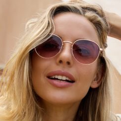 Γυαλιά Ηλίου Τετράγωνα Ροζ-Χρυσό SO-9350