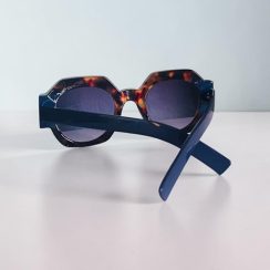 Γυναικεία Γυαλιά Ηλίου Πολυγωνικά Eco Καφέ Μαύρο SO-9678 - Image 3