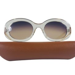 Γυναικεία Γυαλιά Ηλίου Eco Cat Eyes Διάφανο Μπεζ SO-9751 - Image 3