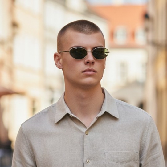 Γυαλιά Ηλίου Ορθογώνια Χρυσό Πράσινο SO-9872